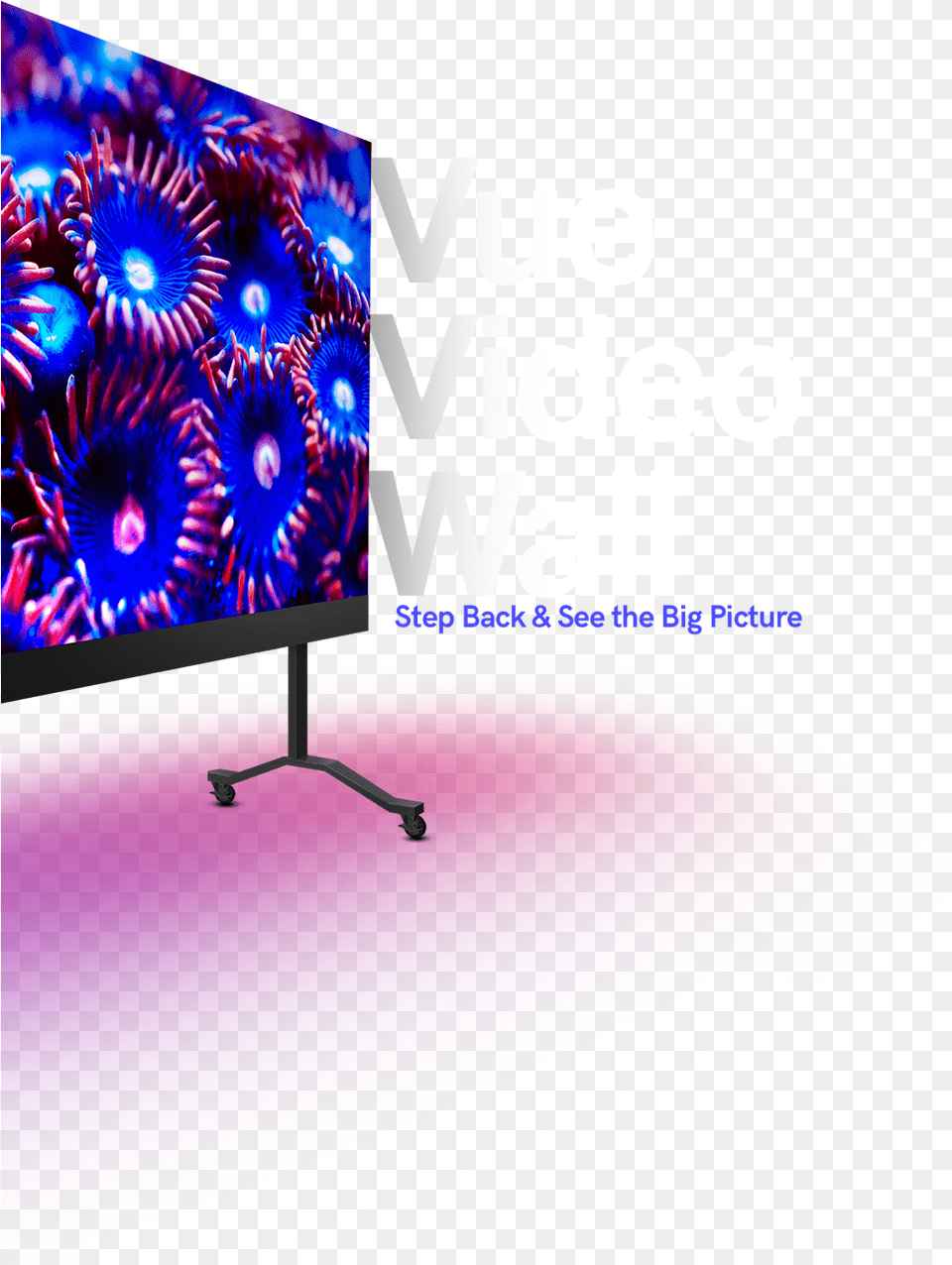 Vue Video Wall Computer Monitor, Purple, Screen, Electronics, Hardware Free Png Download