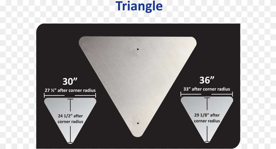 Vulcan Aluminum Triangle Sign Blank Aluminium Flat Triangle Free Png