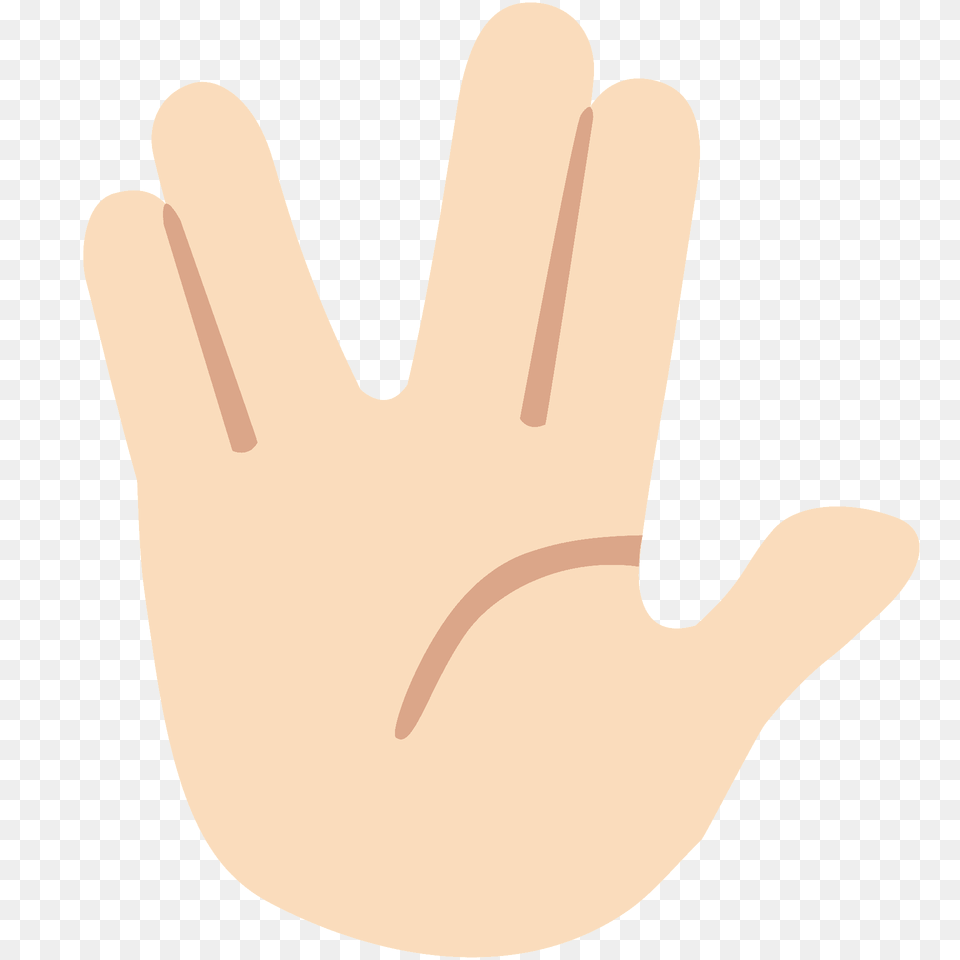Vulcan Salute Emoji Clipart, Body Part, Clothing, Finger, Glove Free Png