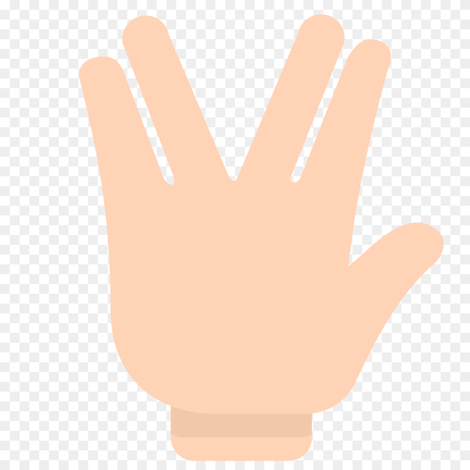 Vulcan Salute Emoji Clipart, Body Part, Clothing, Glove, Hand Png Image