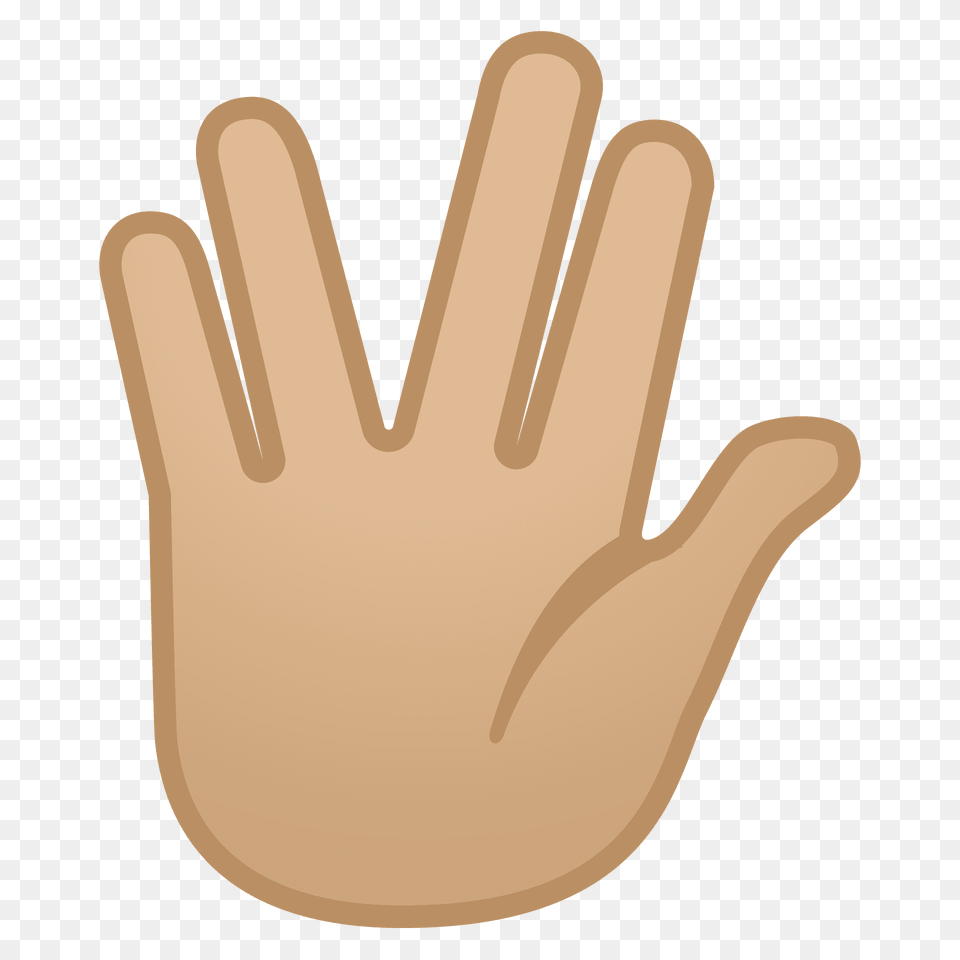 Vulcan Salute Emoji Clipart, Body Part, Clothing, Finger, Glove Png Image