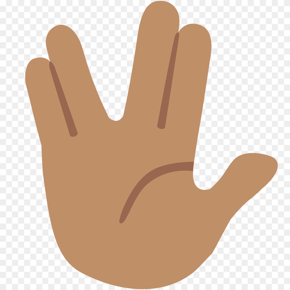 Vulcan Salute Emoji Clipart, Body Part, Clothing, Finger, Glove Png Image