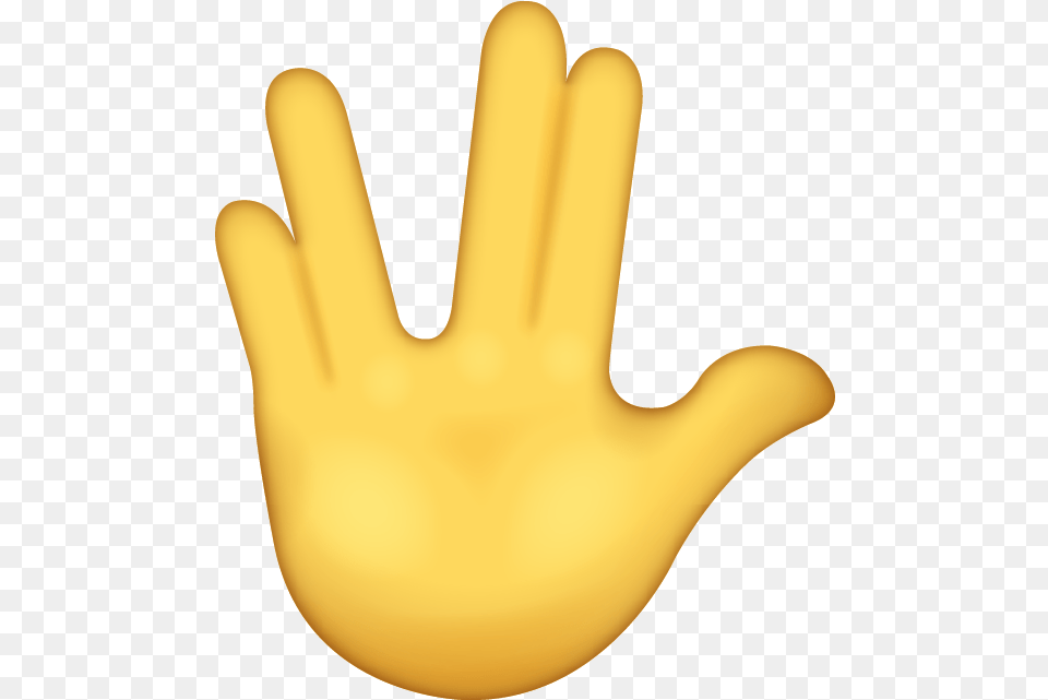 Vulcan Salute Emoji Download Ios Emojis Island Vulcan Salute Emoji, Body Part, Clothing, Finger, Glove Free Png