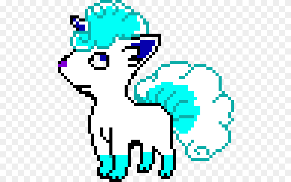 Vulpix Alola Pixel Art Free Transparent Png