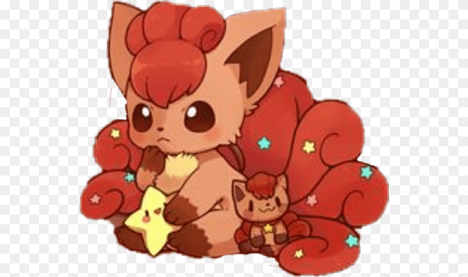 Vulpix Kawaii Pokemon Vulpix Kawaii, Baby, Person, Face, Head Png