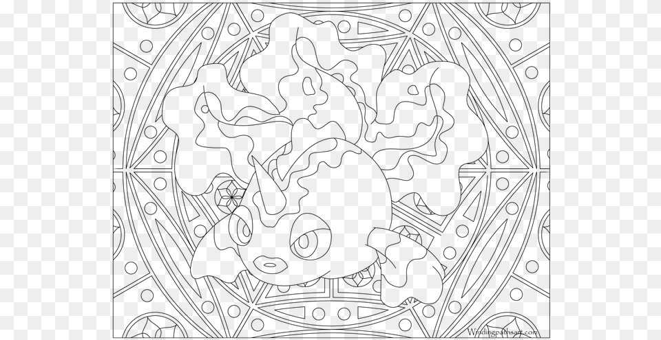 Vulpix Pokemon Coloring Pages, Gray Png Image