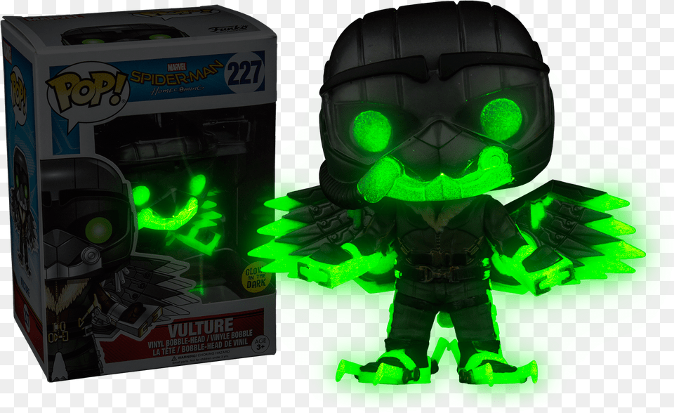 Vulture Glow In The Dark Pop Vinyl Figure Glow In The Dark Vulture Pop, Green, Light, Baby, Person Free Png