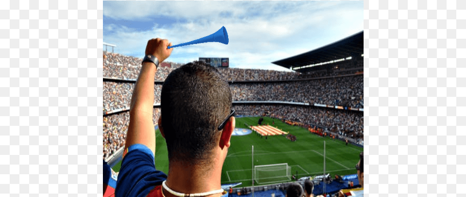 Vuvuzila In Sports Team Assistindo Futebol Estadio, Person, People, Field, Head Free Png Download