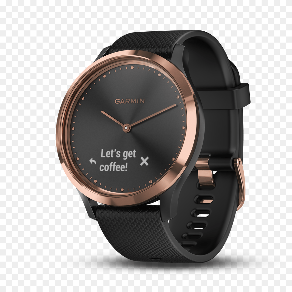 Vvomove Hr Sports U0026 Fitness Products Garmin Hong Rose Gold With Black, Arm, Body Part, Person, Wristwatch Free Png