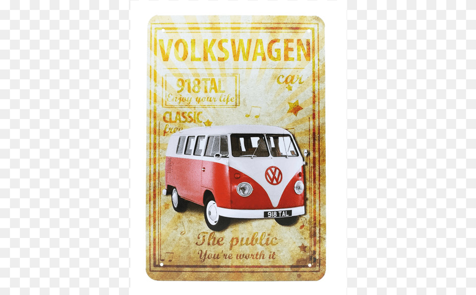 Vw Camper Van, Advertisement, Poster, Car, Transportation Png