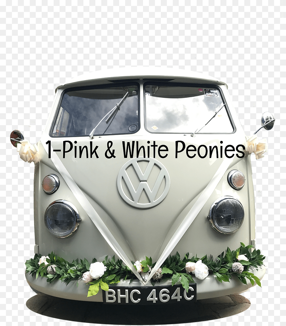 Vw Camper With Flower Decorations, Caravan, Transportation, Van, Vehicle Free Png Download