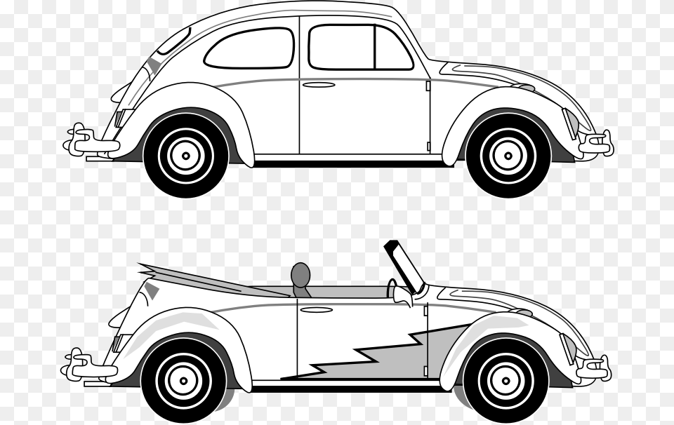 Vw Ht And Rt Vw Beetle Clip Art, Car, Transportation, Vehicle, Machine Png Image