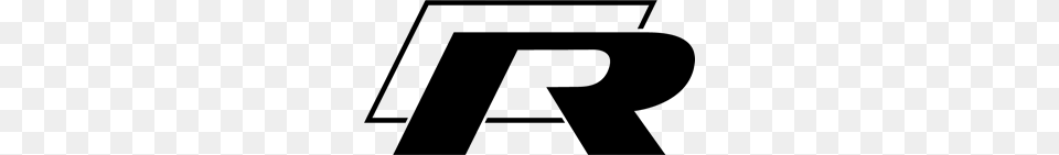 Vw R Logo Vector, Gray Free Png