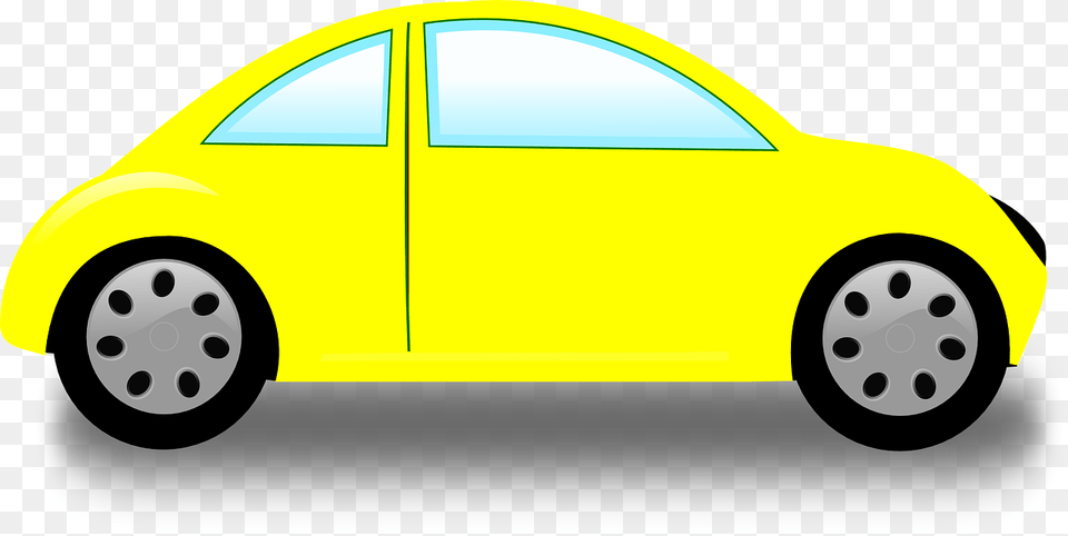 Vw Volkswagen Vector Yellow Car Clipart, Alloy Wheel, Car Wheel, Machine, Spoke Free Png