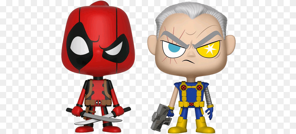 Vynl Marvel Deadpool Amp Cable, Baby, Person, Face, Head Png Image