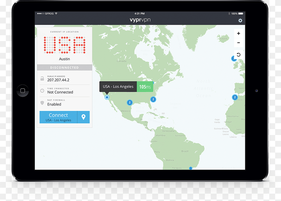 Vyprvpn For Ipad Tomtom Map Of Usa Canada Amp Mexico Latest Map, Computer, Electronics, Tablet Computer Free Png Download