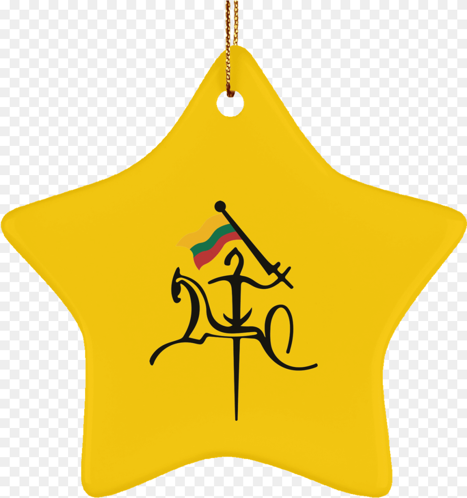 Vytis W Flag Ornament Vytis, Star Symbol, Symbol, Accessories Png