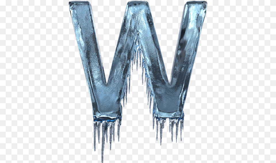 W Letter Stylish, Ice, Nature, Outdoors, Winter Free Transparent Png