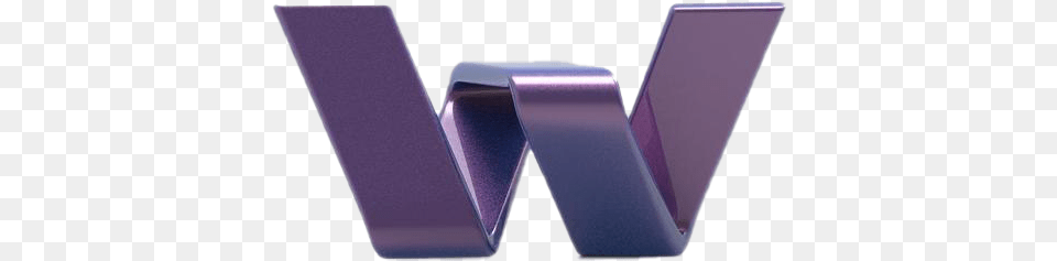 W Letter Transparent Images Transparent W Logos, Aluminium, Purple Png