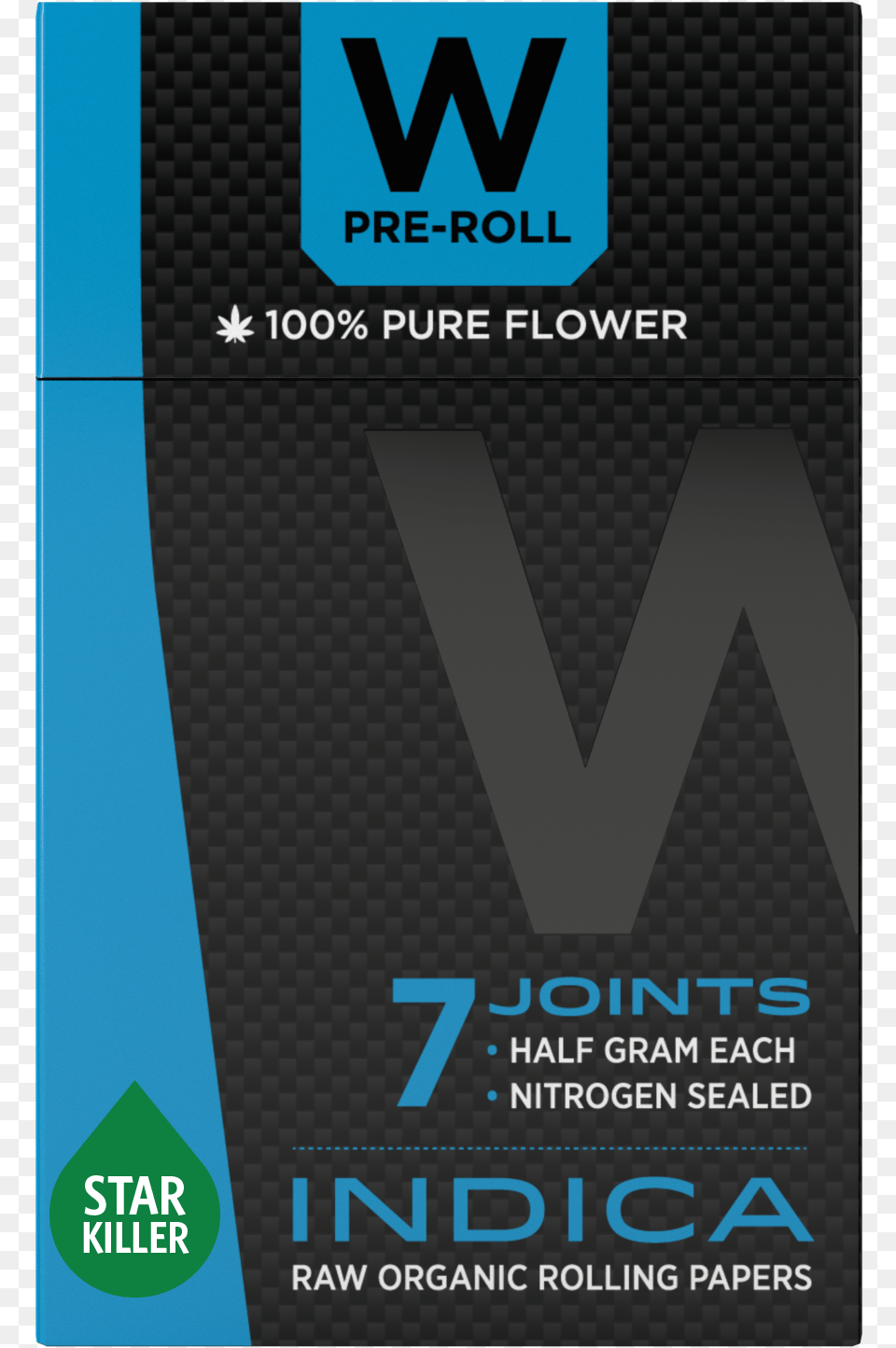 W Vapes Cannabis Pre Rolls Star Killer Indica Pre Roll Graphic Design, Advertisement, Poster Png Image