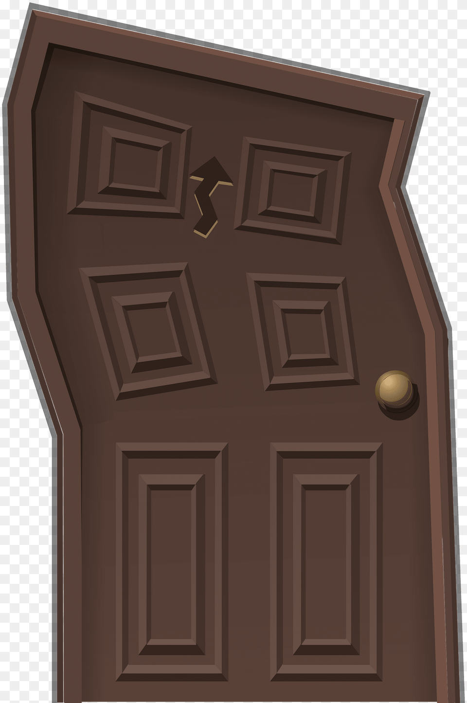 Wacky Brown Door Clipart, Mailbox Free Png Download