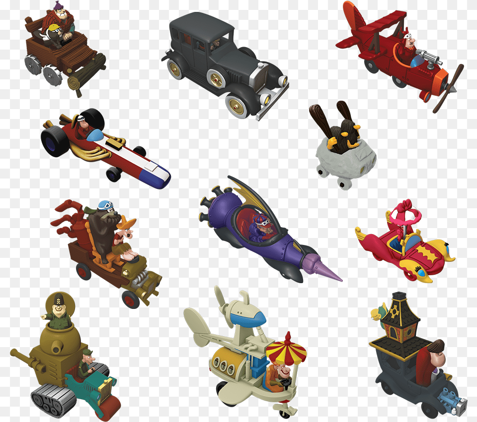 Wacky Races Board Game Deluxe, Toy, Machine, Wheel, Baby Png Image