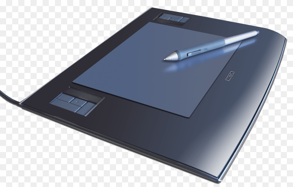 Wacom Graphics Tablet And Pen, Computer, Electronics, Tablet Computer, Surface Computer Png