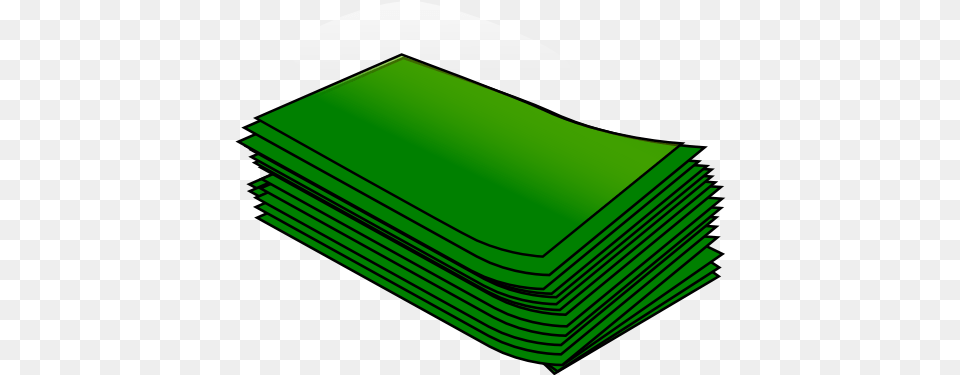 Wad Of Cash Clip Art At Clker Money Stack Cartoon, Paper, Green Free Png Download