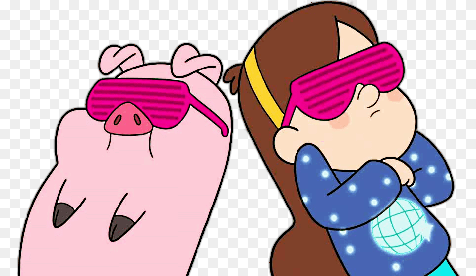 Waddles Gravity Falls Mabel Gravity Falls Mabel And Pig, Cartoon, Baby, Person Png Image