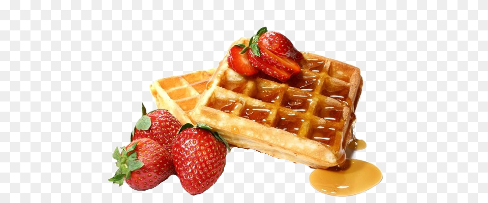 Waffle, Food, Berry, Fruit, Plant Png