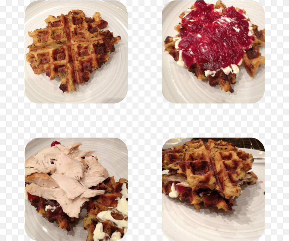 Waffle, Food, Plate, Sandwich Free Png Download