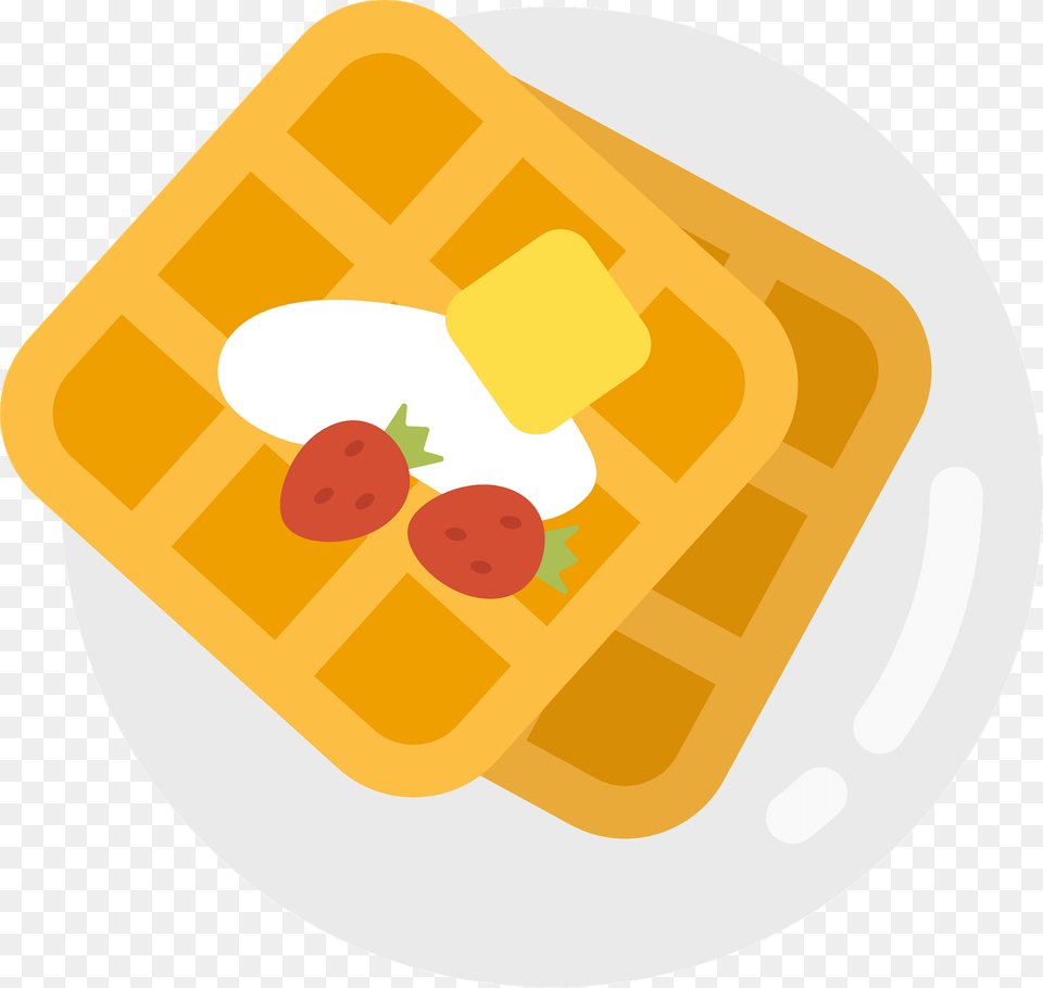 Waffle Clipart, Food Free Png