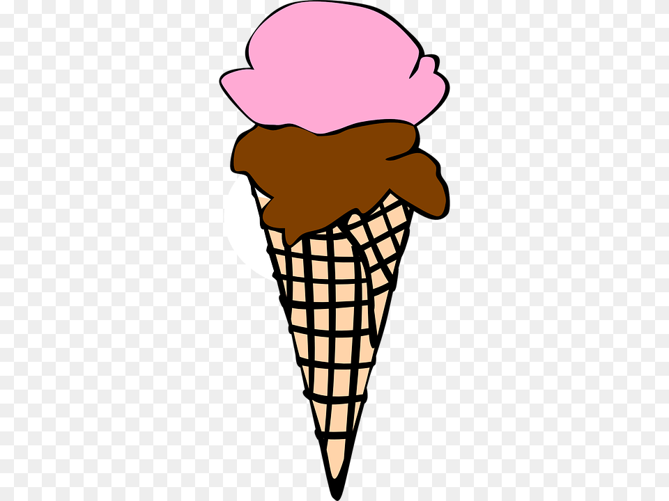 Waffle Cone Clipart Sprinkle, Cream, Dessert, Food, Ice Cream Free Png Download