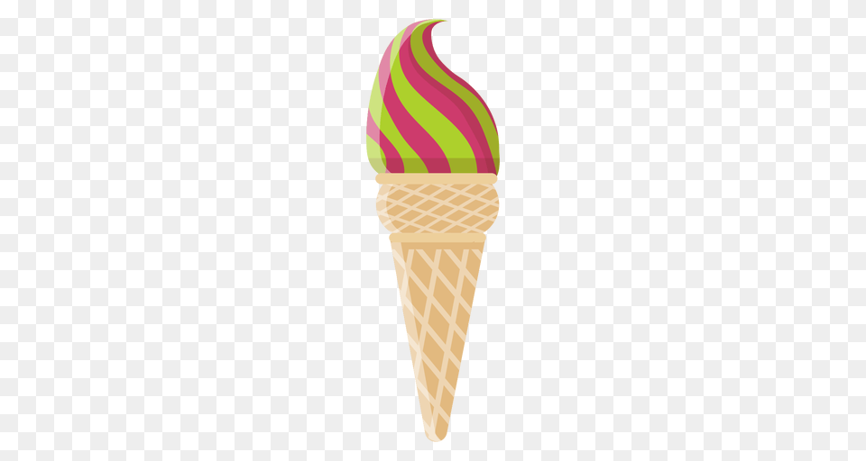 Waffle Cone Ice Cream Icon, Dessert, Food, Ice Cream, Soft Serve Ice Cream Png Image