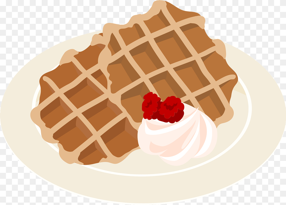Waffle Dessert Clipart, Food, Sweets Free Transparent Png