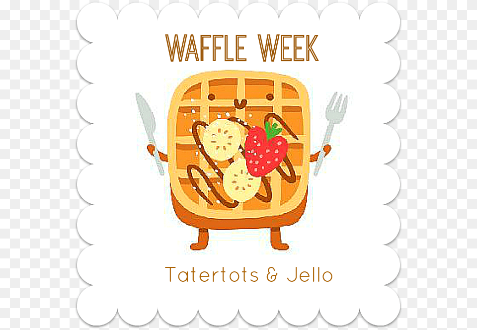 Waffle Week Birthday Party Lunch Invitation, Cutlery, Fork, Food Free Png
