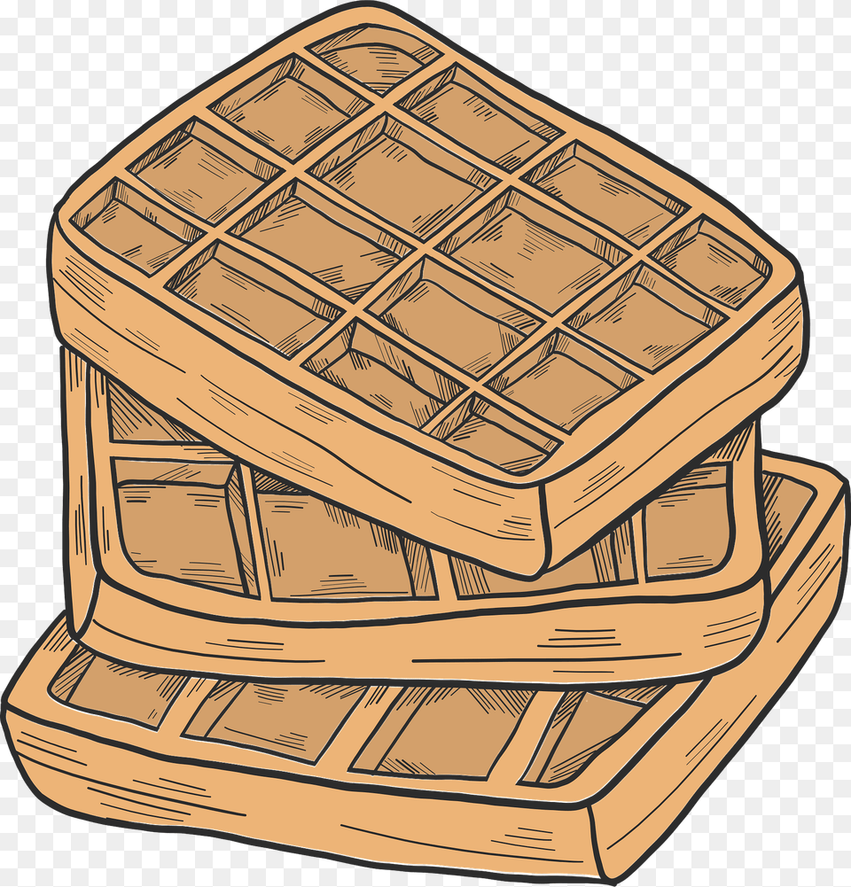 Waffles Clipart, Basket, Wood, Hot Tub, Tub Free Transparent Png