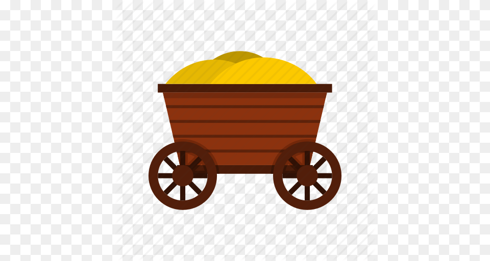 Wagon Clipart Brown, Machine, Wheel, Transportation, Vehicle Free Png