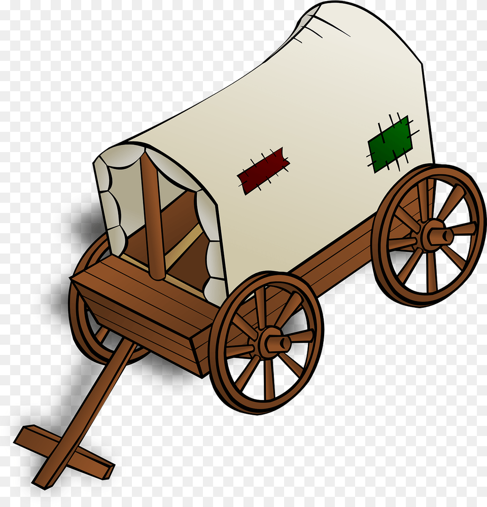 Wagon Pioneer Caravan Photo Caravan Clip Art, Vehicle, Transportation, Wheel, Machine Free Transparent Png