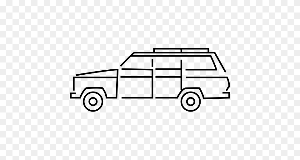 Wagon Police Wagon Transport Icon With And Vector Format, Gray Png