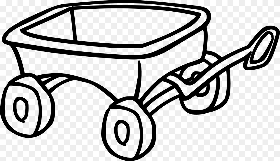 Wagon Toy Cart Trolley Black And White Wagon Clipart, Gray Free Png