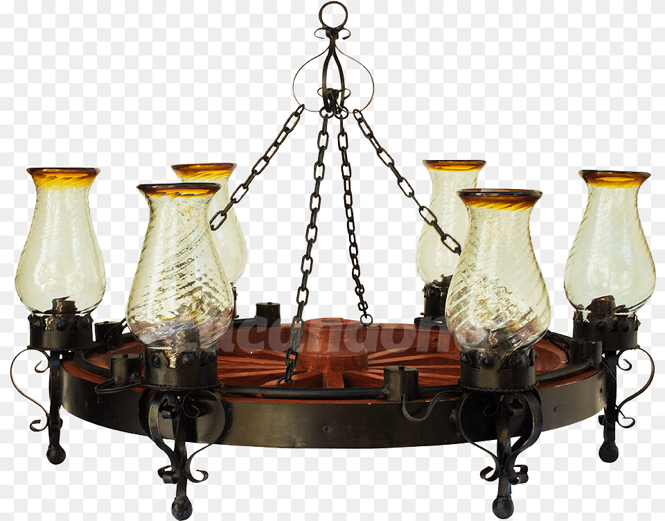 Wagon Wheel Lamp Chandelier, Light Fixture Free Transparent Png