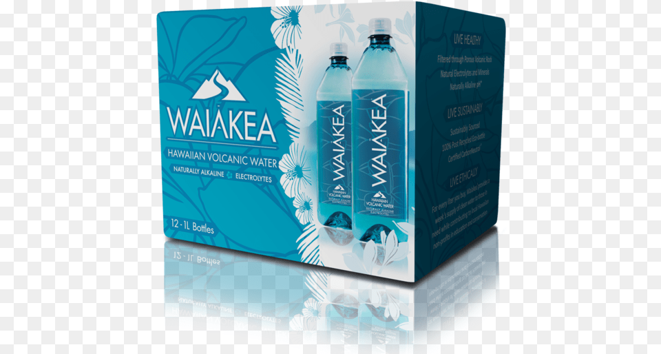 Waiakea Water, Bottle, Advertisement, Beverage, Mineral Water Png