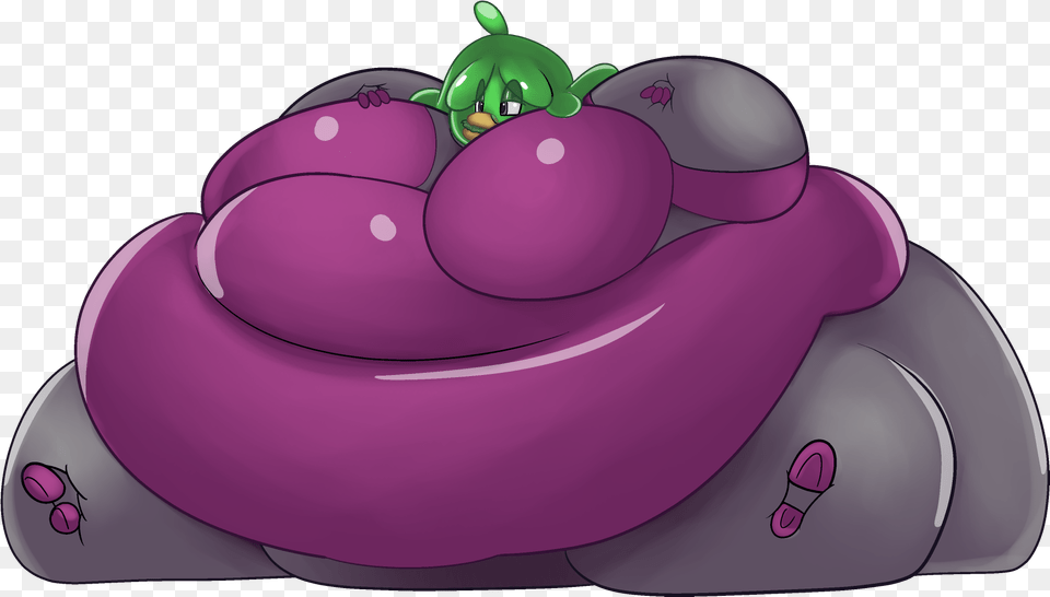 Waifu Cartoon, Purple, Food, Fruit, Plant Png Image