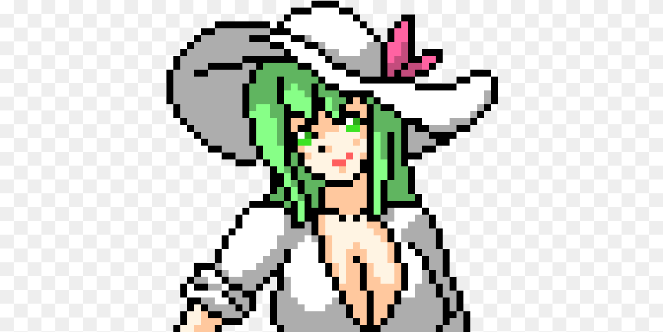 Waifu Pixel Art Circle, Clothing, Hat, Costume, Person Free Png