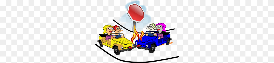 Wait Stop Sign Clip Art, Vehicle, Truck, Transportation, Pickup Truck Free Png Download
