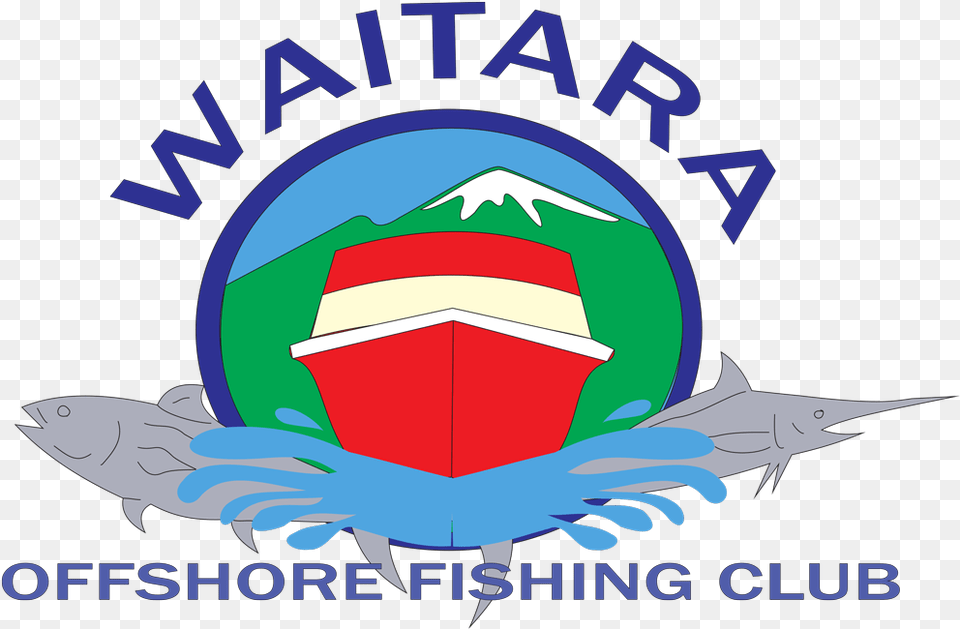 Waitara Offshore Fishing Club, Logo, Emblem, Symbol, Badge Png