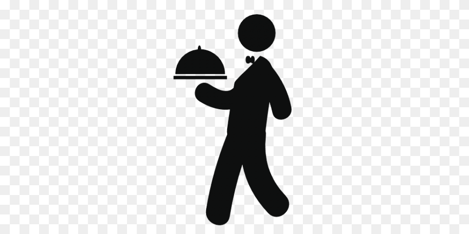 Waiter, Silhouette, Person, Lamp, Lighting Free Transparent Png