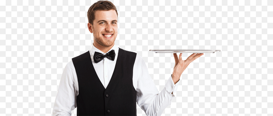 Waiter, Man, Adult, Clothing, Male Png Image