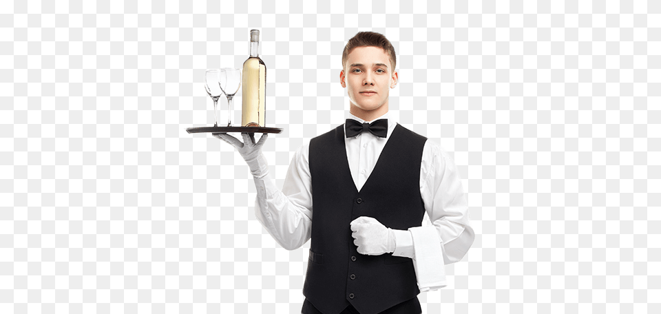 Waiter, Clothing, Shirt, Adult, Person Free Png Download